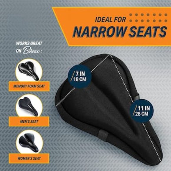 Bikeroo Bike Seat Cushion – Padded Gel Bike Seat Cover, Compatible With Peloton - Picture 4 of 4